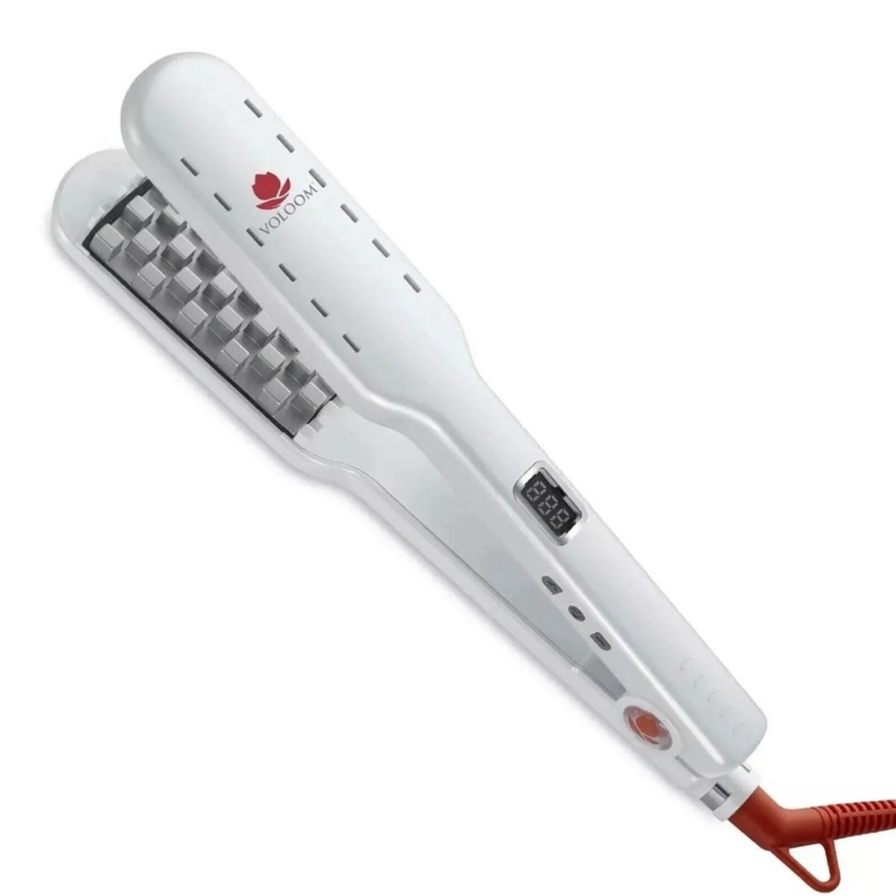 Voloom Classic 1.5 Inch Professional Volumizing Ceramic Hair Iron - White